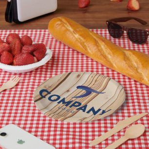 Celebrate Corporate Branded Custom Company Logo  Paper Plate