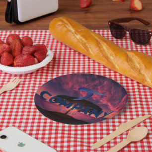 Celebrate Corporate Branded Custom Company Logo Paper Plate