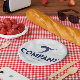 Celebrate Corporate Branded Custom Company Logo  Paper Plate