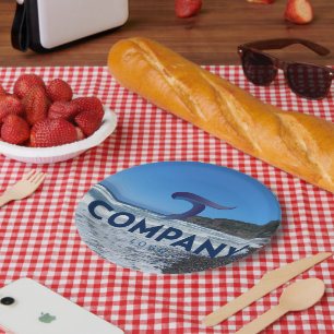 Celebrate Corporate Branded Custom Company Logo  Paper Plate