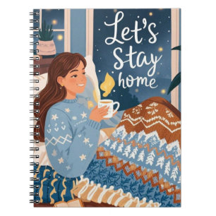 Celebrate cosy nights knitted blanket notebook