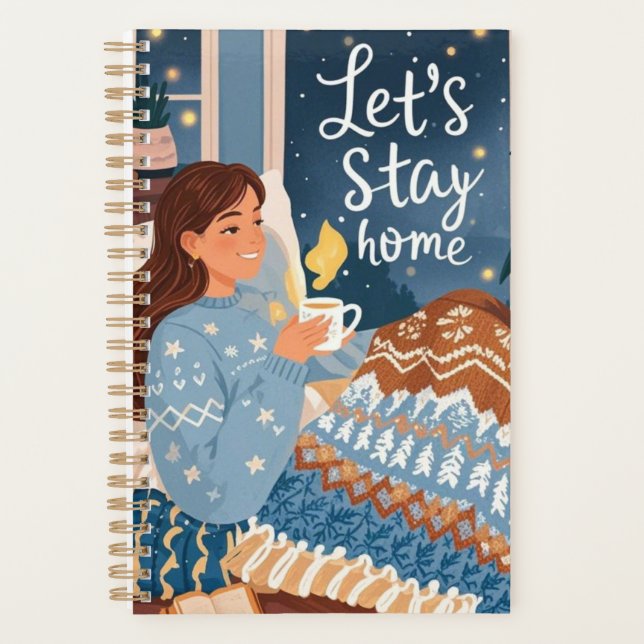 Celebrate cosy nights knitted blanket planner (Front)