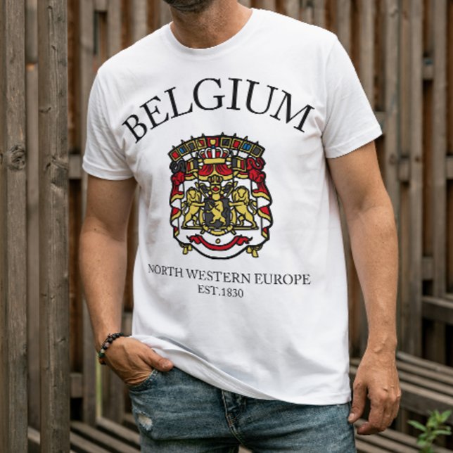 Celebrate Culture of Belgium  Flag T-shirt (Creator Uploaded)
