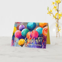 Celebrate! Custom Text Any Occasion