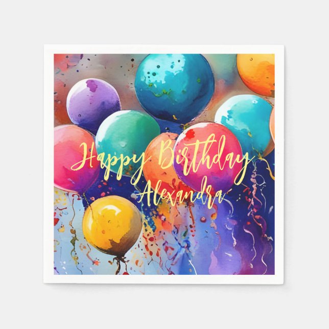 Celebrate! Custom Text Any Occasion Napkin (Front)