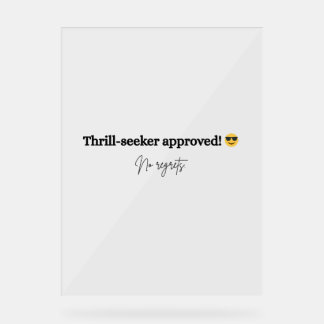 Celebrate Dare Day with fearless style Acrylic Sign