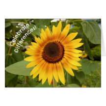 Celebrate Differences Sunflower Card