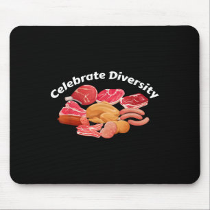 Celebrate Diversity Bbq Grill Clothing Apparel Fun Mouse Pad