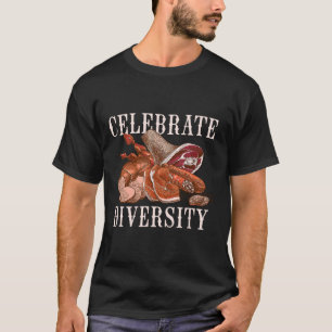 Celebrate Diversity Bbq Meat Smoking Byrbecue Smok T-Shirt