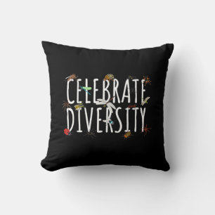 Celebrate Diversity - Bugs & Insects Enthusiast Gi Cushion