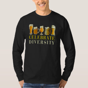 Celebrate Diversity Craft Beer Drinking T-Shirt