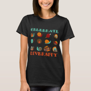 Celebrate Diversity Garden Cottagecore Apparel Cut T-Shirt