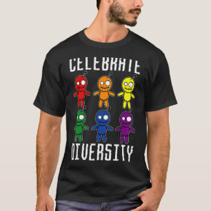 Celebrate Diversity Halloween Voodoo Doll T-Shirt