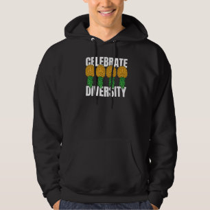 Celebrate Diversity Swinger Upside Down Pineapple  Hoodie