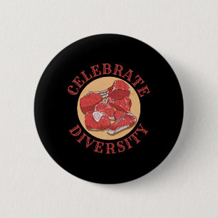 Celebrate Diversity Types Of Steak Meat Beef Steak 6 Cm Round Badge