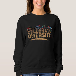 Celebrate Diversity Vintage Truck Racing Monster T Sweatshirt