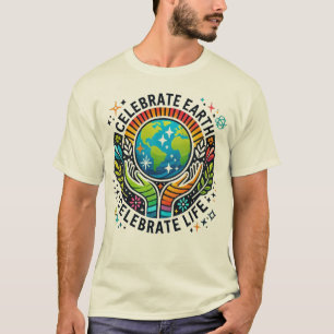 Celebrate Earth, Celebrate Life Men's Basic T-Shirt