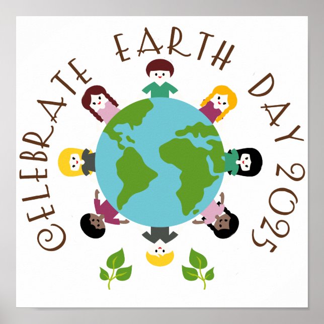 Celebrate Earth Day 2025 Poster (Front)
