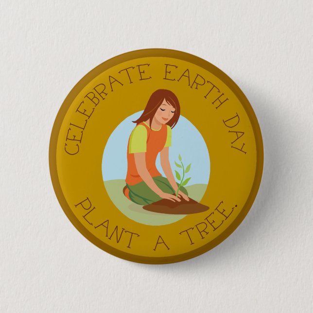 Celebrate Earth Day Button (Front)