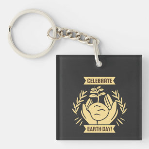 Celebrate Earth Day Key Ring