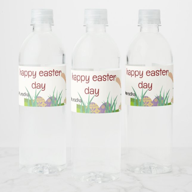 Celebrate Easter: A Day of Joy and Renewal Water Bottle Label (Bottles)