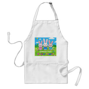 Celebrate Easter Colourful Bunnies Standard Apron