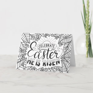 Celebrate Easter He Is Rising Holiday Card