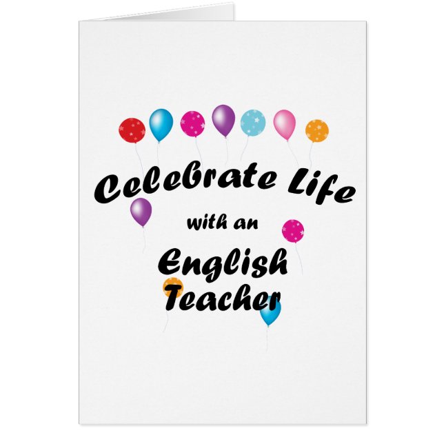 Celebrate English Teacher (Front)
