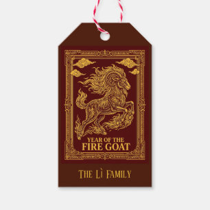 Celebrate Fire Goat 2027 Lunar New Year Gift Tags