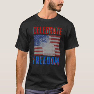 Celebrate Freedom 4th Of July Patriotic Men Women T-Shirt