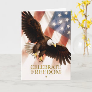 Celebrate Freedom Eagle Card