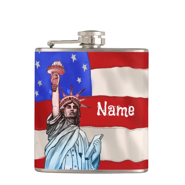Celebrate Freedom Hip Flask (Front)