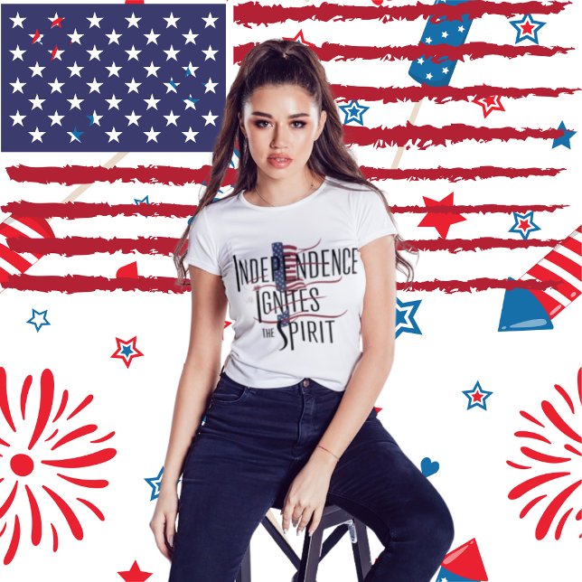 Celebrate Freedom: Independence Ignites the Spirit T-Shirt (Creator Uploaded)