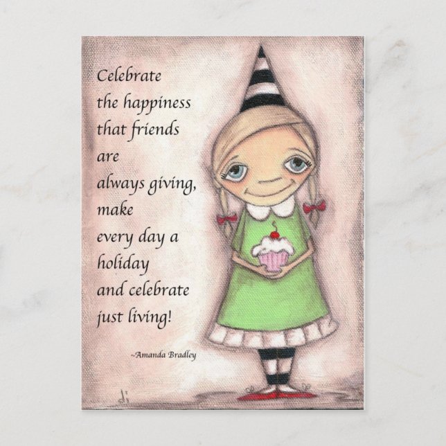 Celebrate Friends - Postcard (Front)
