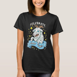 Celebrate Goat Times Pun Good Cute Animal Art Quot T-Shirt