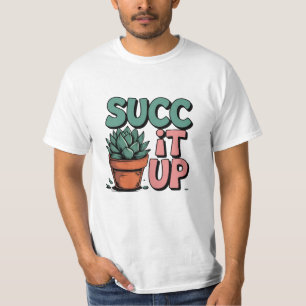 Celebrate Greenery with Unique Succulent Artwork T-Shirt