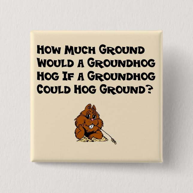 Celebrate Groundhog Day Button (Front)