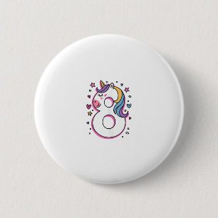 Celebrate Happy 8 Years Old Birthday Party For Gir 6 Cm Round Badge