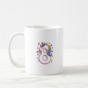 Celebrate Happy 8 Years Old Birthday Party For Gir Coffee Mug