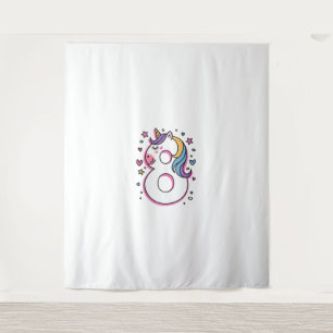 Celebrate Happy 8 Years Old Birthday Party For Gir Tapestry