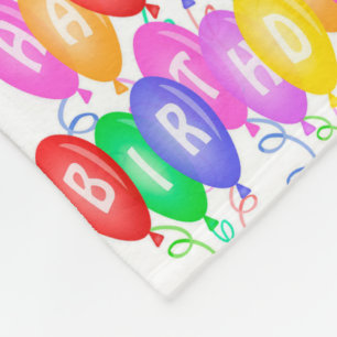 Celebrate Happy Birthday Fleece Blanket