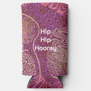 Celebrate Hip Hip Hooray Birthday Party Seltzer Can Cooler