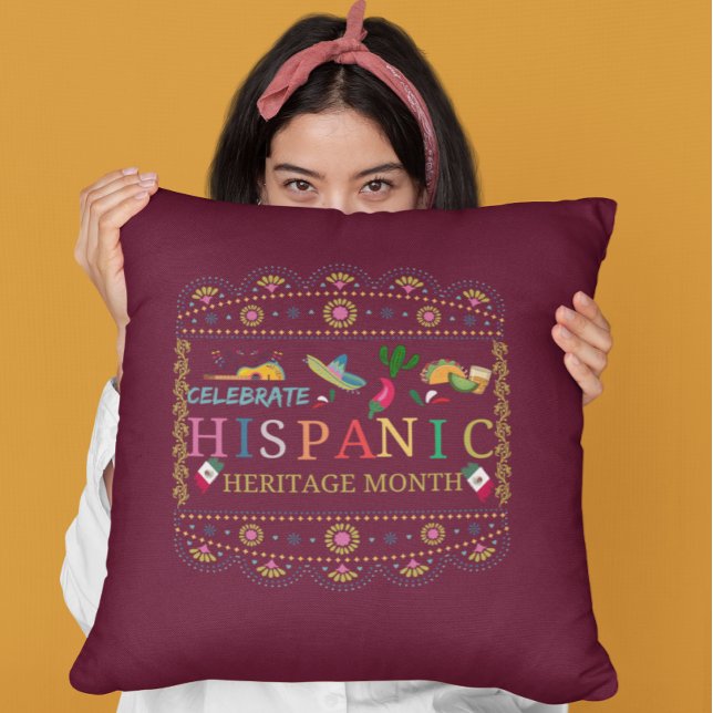 Celebrate Hispanic Heritage Month Design Cushion (Creator Uploaded)