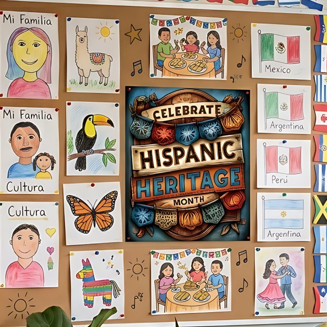 Celebrate Hispanic Heritage Month Poster (Creator Uploaded)