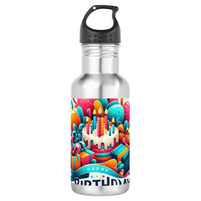 Celebrate Hydration in Style 710 Ml Water Bottle (Front)