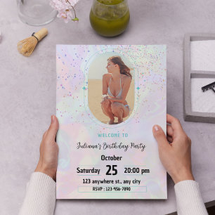 Celebrate in Style! Pastel Modern for Girls  Invitation