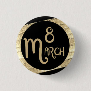 Celebrate international women's day 8th March 2025 3 Cm Round Badge