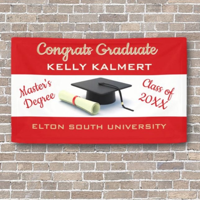 Celebrate it! Master's Degree Graduation  Banner (Creator Uploaded)