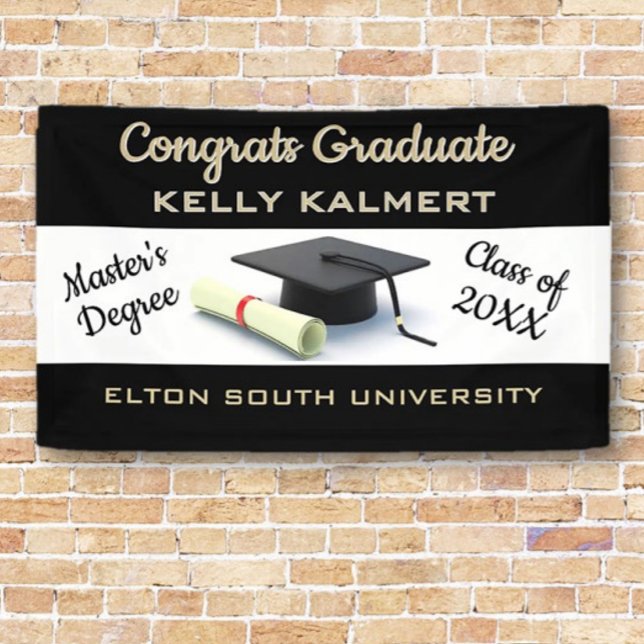 Celebrate it! Master's Degree Graduation  Banner (Creator Uploaded)
