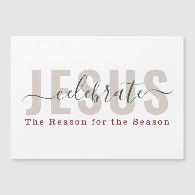 Celebrate Jesus, The Reason for Season Card (Front)